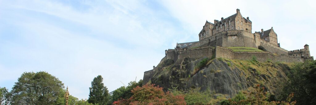 A building on the hill in Edinburgh