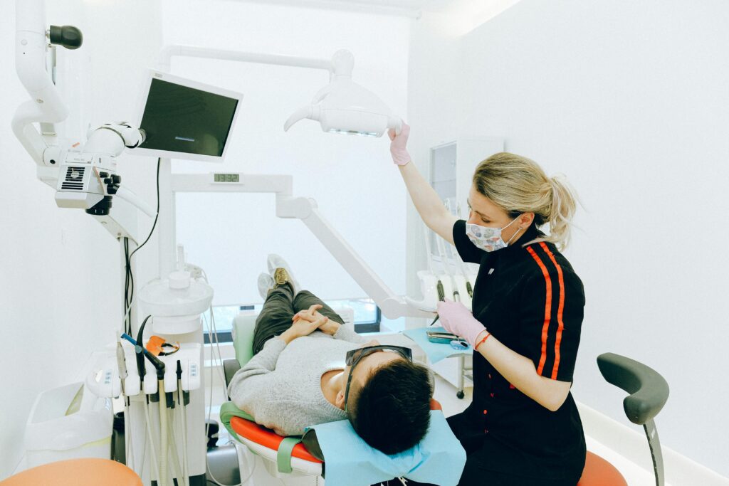 A dentist