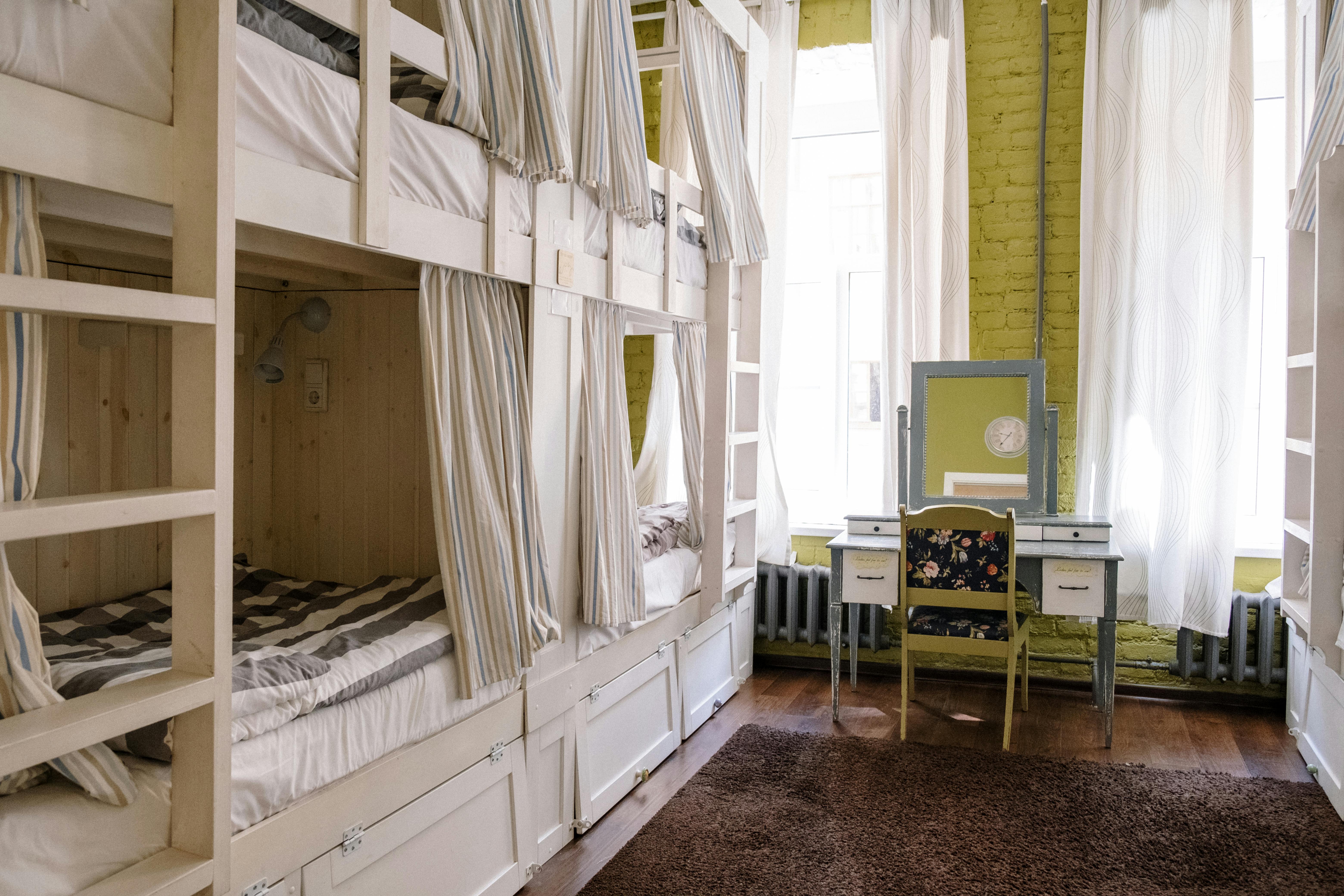 BUNK BEDS IN STUDENT HOSTEL