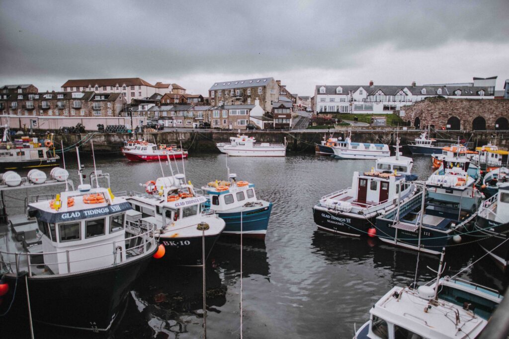 Bamburgh Castle Inn in Seahouses harbour