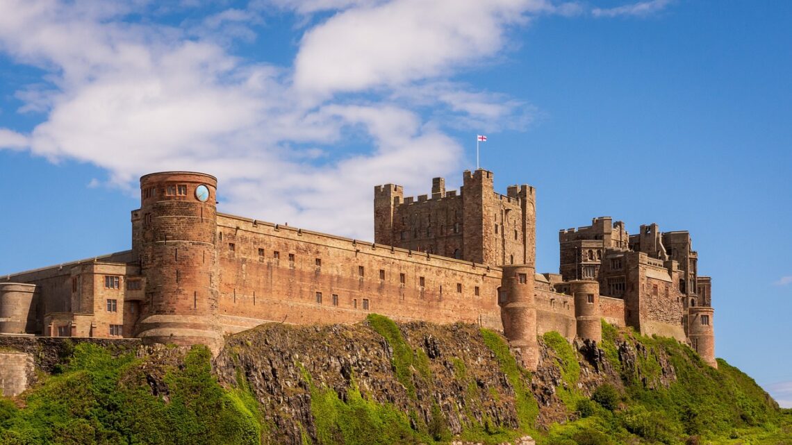 bamburgh house on the hills