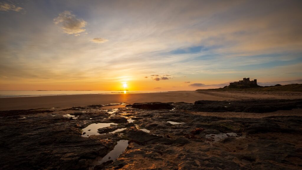 northumberland sunset