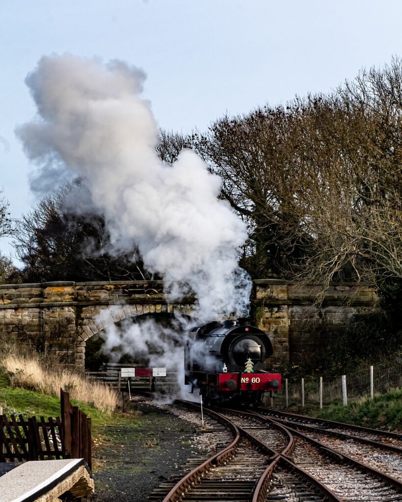 train at Alnmouth, Northumberland