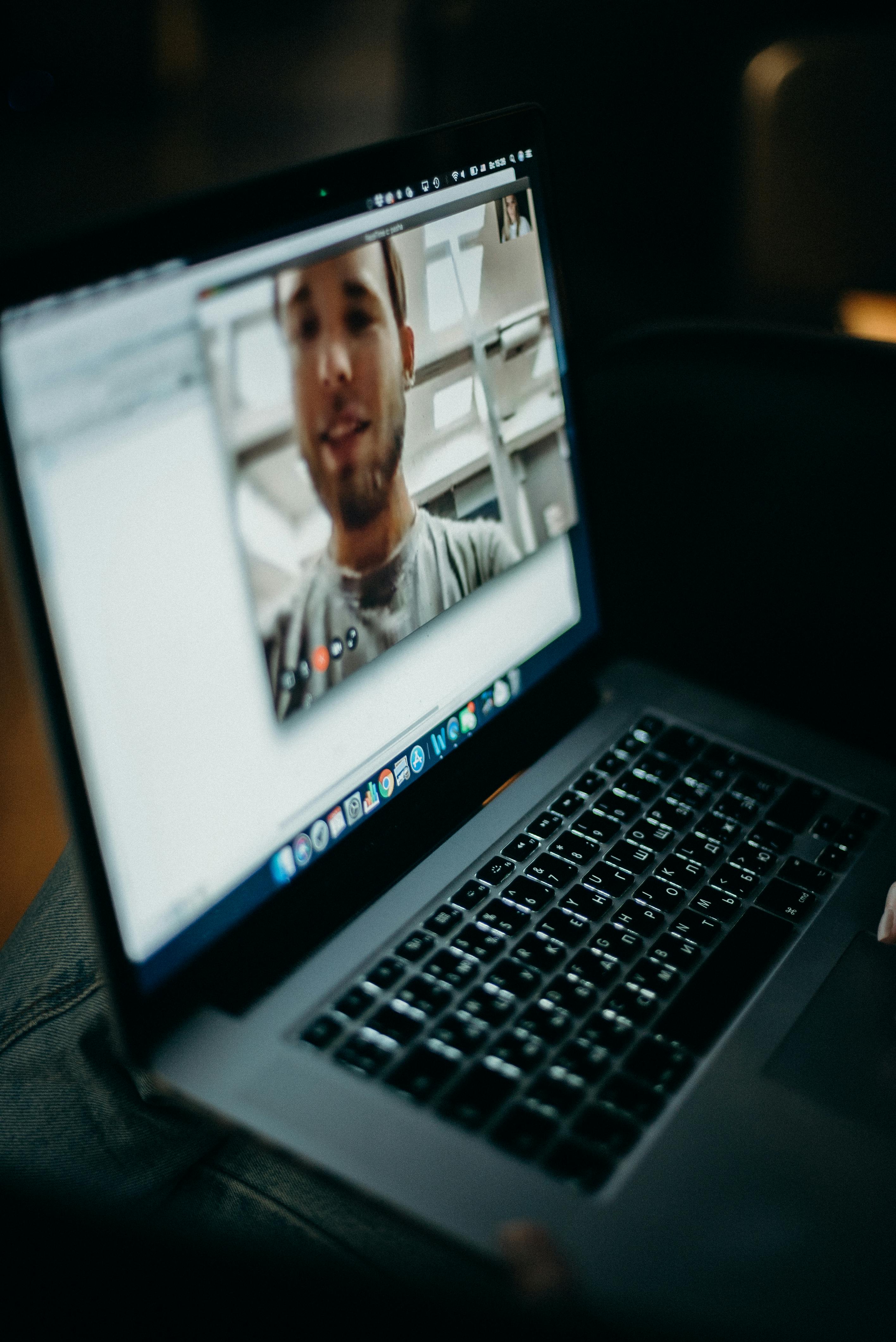 video calling from a van office