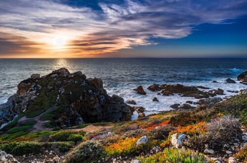 beach at sunset