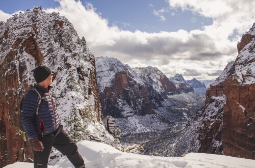 man at Angels Landing