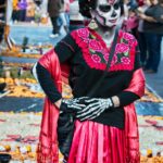 a mexican woman in cultural attire